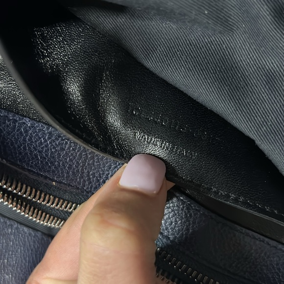 YSL Saint Laurent Navy quilted Envelope bag - Picture 13 of 13